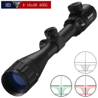 4-16X40 AOEG Rifle Scopes Red and Green Illuminated Hunting Scopes Tactical Optical Scope Riflescopes Airsoft Sight