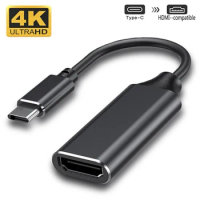 Type C to HDMI-Compatible Adapter Converter 4K 60Hz USB C to HDMI For MacBook Pro Air iPad Pro Samsung Galaxy S10/S9 USB-C HDMI