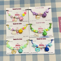 Kalung Kucing Custom Nama Huruf Kotak+Liontin Kucing