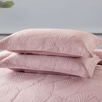 Cotton Quilted Pillowcases for Bedroom, Printed Shams for Bedspread, Home Hotel Throw Pillow Cover, Padded, Soft, 50x70cm, 2Pcs