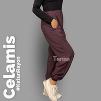 Celamis Celana Daleman Gamis Inner Pants Jogger L/XL coktu katun