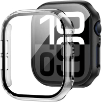 Glass+Cover For Apple Watch case 46mm 44mm 40mm 45mm 41mm 42mm 38mm Screen Protector iwatch series 1