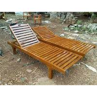 Kursi Lounjer / Kursi Santai / Kursi Pantai Kayu Jati - Wonten Art