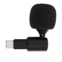1Pc Type-C Microphone Bendable Microphone USB C Plug Speaker USB C Mic