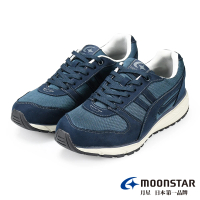 【MOONSTAR 月星】防水防滑機能健走男鞋(深藍)