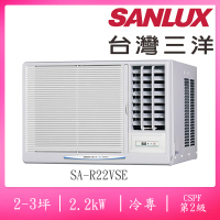 SANLUX 台灣三洋 福利品2-3坪右吹式二級變頻冷專窗型冷氣(SA-R22VSE)