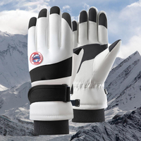 保暖觸屏手套冬季滑雪手套男女戶外運動騎行手套防寒防風加絨手套