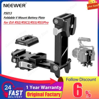 NEEWER PS013 Foldable V Mount Battery Plate with Arca Type QR Plate Arca type base is for DJI RS2/RSC2/RS3/RS3Pro