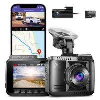 ADAS Car DVR Camera GPS 4k Dashcam Front And Rear Dual Camera 4K 5G Wifi Night Vision Dash Cam