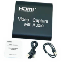 NEW Video Capture Card 4K 1080P HDMI To USB 2.0 Capture Audio Out MicINPUT Game Recording Box PC Live Streaming Broadcast Device