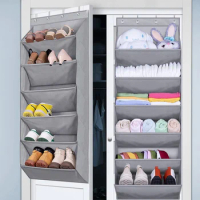 Heavy Duty Over the Door Shoe Organizer Window Wall Mount Closet Clothes Organiser Hanging Shoe Rack Holder Tidy Space Saver