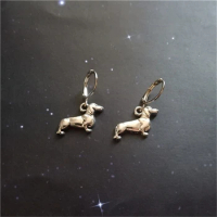 Dog Leverback Earrings, Dachshund Leverback Earrings, Dachshund Stud Earrings, Dog Jewelry, Dachshund Gifts for Her