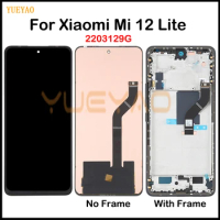 For Xiaomi Mi 12 Lite LCD Display Touch Screen Digitizer Assembly For Xiaomi 12 Lite Mi12 Lite 2203129G LCD Display Replacement