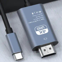 USB Type-C HDMI-compatible 4K Type C To HDMI-compatible Cable Adapter Same Screen Cable Phone With TV HD Monitor 1080P