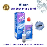AOSept Plus 360ml Hydrogen Peroxide Softlens Cleaner + Neutralizing Case