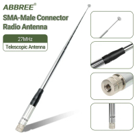 Permata Mall- ABBREE Antena Walkie Talkie Telescopic 50 Ohm 27MHz 20W 1.3M - CB-02