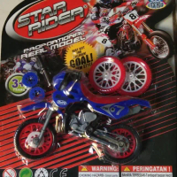 Mainan anak motor trail lengkap bonus dua ban dan obeng dan gearbox Toy