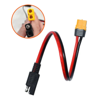 สายไฟแบตเตอรี่สำหรับ XT60 ตัวเมีย ขนาด 12AWG สำหรับใช้กับแบตเตอรี่พลังงานแสงอาทิตย์ แบบสายบานาน่า