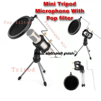 Tripd Mic holder with pop filter