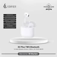 Edifier X2 Plus TWS Bluetooth 6.0 True Wireless Earbuds Low Latency IP54 White
