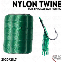 Nylon Twine Dark Green Apollo Bait Fishing / Benang Nylon Untuk Buat Umpan Apollo