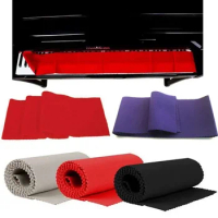 Piano Keyboard Cover Woolen Cloth Piano Dust Cover Fit 88 Keys Pianos Soft Washable Piano Keyboard Protective Dust Cover