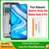 AAA+++ Quality LCD With Frame For Xiaomi Redmi Note 9S LCD Display Touch Screen For Xiaomi Redmi Note 9 PRO LCD 10-Touch