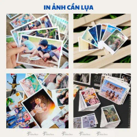 Combo in 45 ảnh 6x9 theo yêu cầu, in ảnh polaroid ép lụa 6x9, chất lượng tốt Bunbun Decor