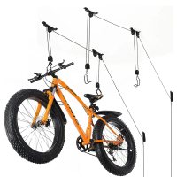【運動收納哥】自行車天花板安裝升降吊架 2 件組(展示架 停車架 置車架)