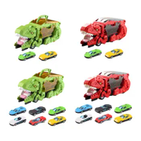 Dinosaur Carrier Truck Toy Storable Creative Dino Transport Car for Preschool Children Toddlers Girls Boys Valentine's Day Gift