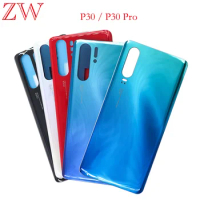 New For Huawei P30 / P30 Lite / P30 Pro ELE-L09 Battery Back Cover 3D Glass Panel Rear Door Housing Case With Adhesive Replace