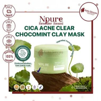 NPURE CENTELLA ASIATICA ACNE CLEAR CHOCOMINT CLAY MASK / Masker Anti Jerawat Komedo / Masker Kulit B