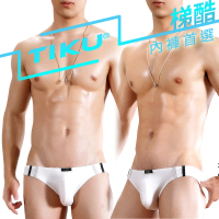【TIKU 梯酷】幻彩呼吸系列 竹纖維低腰三角男內褲 -白(WH1226)
