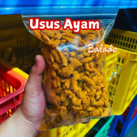 usus krcpy kriuk kripik usus ayam pedas daun jeruk renyah cikruh