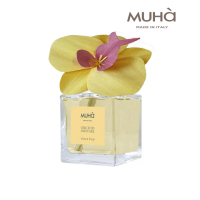 【MUHA穆哈】義大利進口室內香氛-黃色蝴蝶蘭-白葡果漾 100ml(果香調 室內擴香 居家香氛)