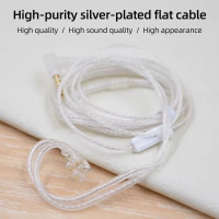 Audio Mudah Alih Plated Kabel fon telinga KZ With Microphone Upgrade Cable Kawat fon kepala KZ 3.5MM