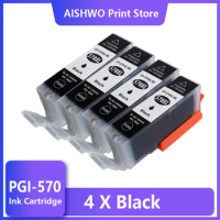 ASW X4 Black Cartridge Replacement for Canon PGI570 PGI-570 PGI 570 XL Ink Cartridge for MG7750 7751 6850 MG7752 7753 Printer