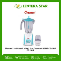 Blender 2 in 1 Plastik Mika 2 liter Cosmos CB281P CB-281P CB 281 P