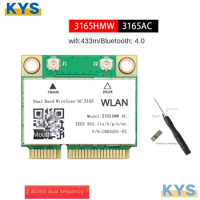 Intel 3165 HMW 3165AC For laptops 600Mbps Wifi Bluetooth 4.0 card dual-band 2.4G/5Ghz 802.11ac WiFi network adapter 3165NGW