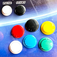 Butang Tekan Lingkaran 24MM, Suis Mikro, Pengawal Arcade Permainan, Konsol Joystick, Kit DIY, Butang