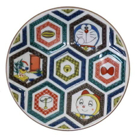 【日本製】哆啦A夢 九谷燒仿古迷你盤 陶瓷小碟 （12cm ）