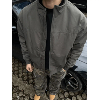 2025 Wolf Gray Three-Proof Flight Jacket Down Jacket Men's Winter Thickened Cold-Resistant Warm Cott