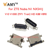 5-10pcs Micro USB Charger Dock Port Connector For ZTE Nubia N1 NX541J V10 V1000 Z971 Trek2 Trek 2 HD K88 V890 Type C Jack Plug