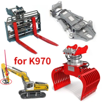 KABOLITE Rc K970 1/14 Engineering Excavator Hydraulic Shear Hydraulic Plug Hydraulic Claw Remote Control Metal Model Accessories