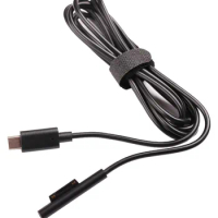 Type C 12V 15V Power Supply Cable for Microsoft Surface Pro 3 4 5 6 GO Pro3 Pro4 Pro5 Pro6 Book 1 2 Charger Charging Cord Line