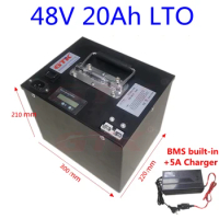 GTK Ebike scooter bicycle battery LTO 48V 20Ah Lithium titanate battery 20S BMS for bike ebike hybrid scooter +5A Charger