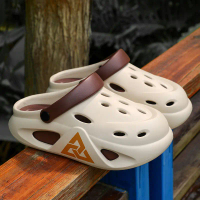 Terompah Kaki Tertutup Lelaki, Tapak Tebal Elastik Lembut, Tahan Luar, Tidak Licin, Sesuai untuk Mus