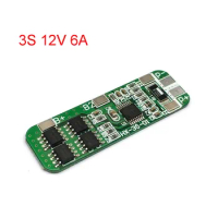 3S 10A 12V Lithium Battery Charger Protection Board Module For 3pcs 18650 Lipo Li-ion Battery Cell Charging BMS 11.1V 12.6V