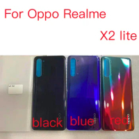 1PCS For Oppo Realme X2 Lite Realmex2lite Back Battery Cover Housing Rear Back Cover Housing Case Repair Parts