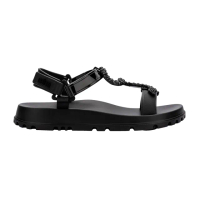 【Melissa】率性蛇形涼鞋(黑色)